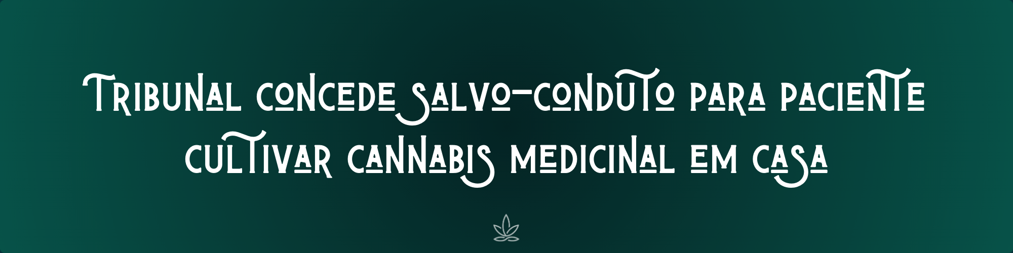 Tribunal concede salvo-conduto para paciente cultivar cannabis medicinal em casa